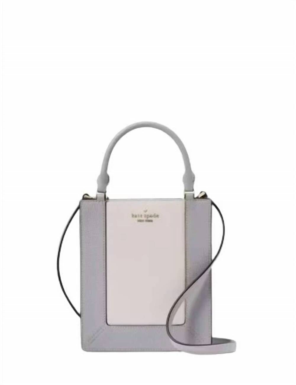 NEW KATE SPADE women’s colorblock mini tote crossbody bag in pink/ gray